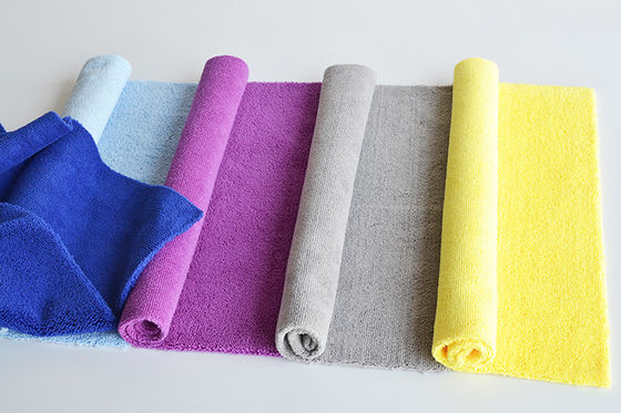 500gsm Super Soft Absorbent Microfiber Wash Cloth Car Cleaning Long And Short Pile