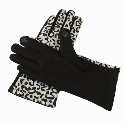 Custom Accessories Leopard Wool Women Gloves Mittens Touchscreen Warm