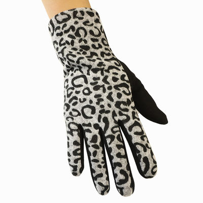 Custom Accessories Leopard Wool Women Gloves Mittens Touchscreen Warm