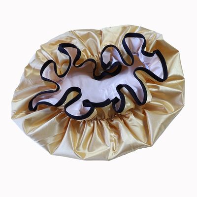 Mixed Layers Bathing Waterproof Shower Cap Color Printing 12x32cm